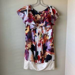 NWOT Ted Baker Floral A Line Dress Sz 2